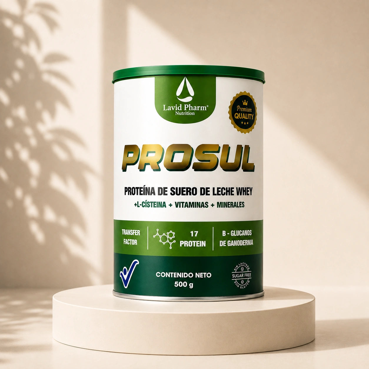 PROSUL® Lavid Pharm Nutrition con proteína Whey, Factores de Transferencia, Ganoderma lucidum y calostro bovino