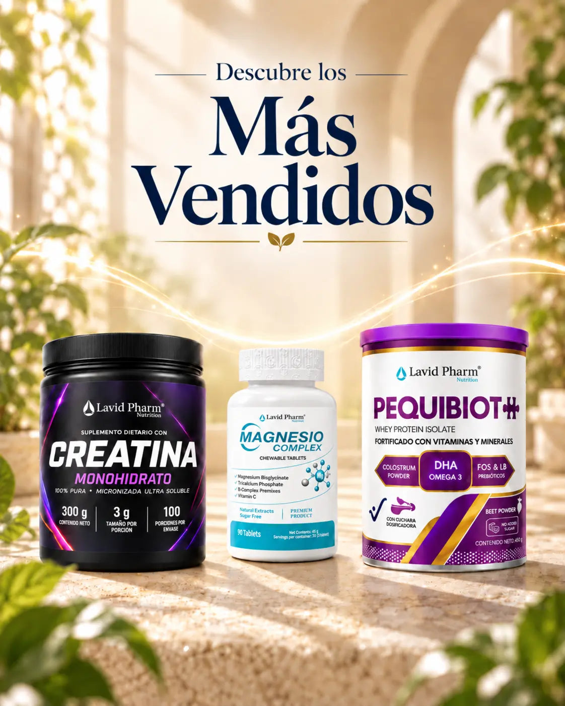 Más vendidos de Lavid Pharm con Creatina Monohidrato, Magnesio Complex y Pequibiot