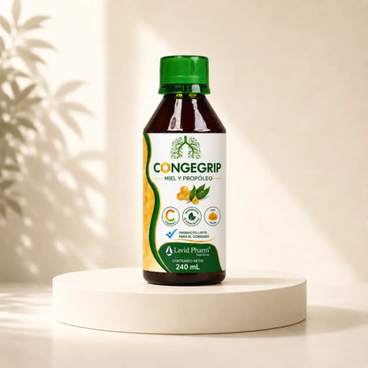 CONGEGRIP® Lavid Pharm Nutrition bebida funcional con propóleo, polen, vitamina C y zinc