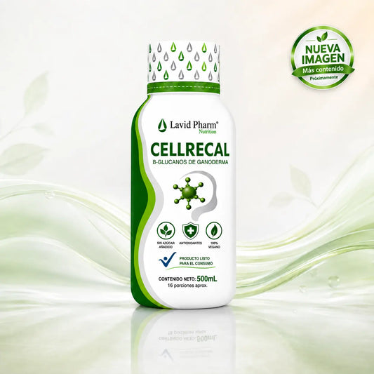 CELLRECAL | Bebida Funcional con B-Glucanos de Ganoderma y Complejo B – 500 ml