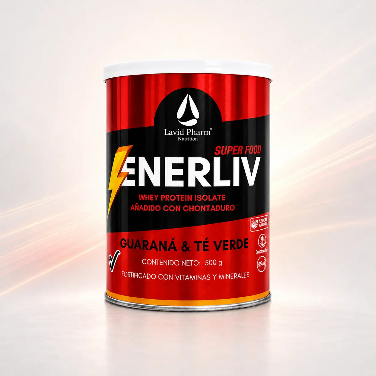 ENERLIV Super Food Whey Protein con guaraná, té verde y chontaduro 500 g