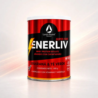 ENERLIV Super Food Whey Protein con guaraná, té verde y chontaduro 500 g