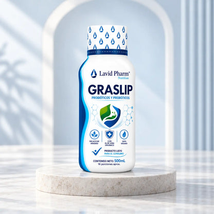 Graslip | Probióticos, Prebióticos, Fibra y Aloe Vera – 500 ml
