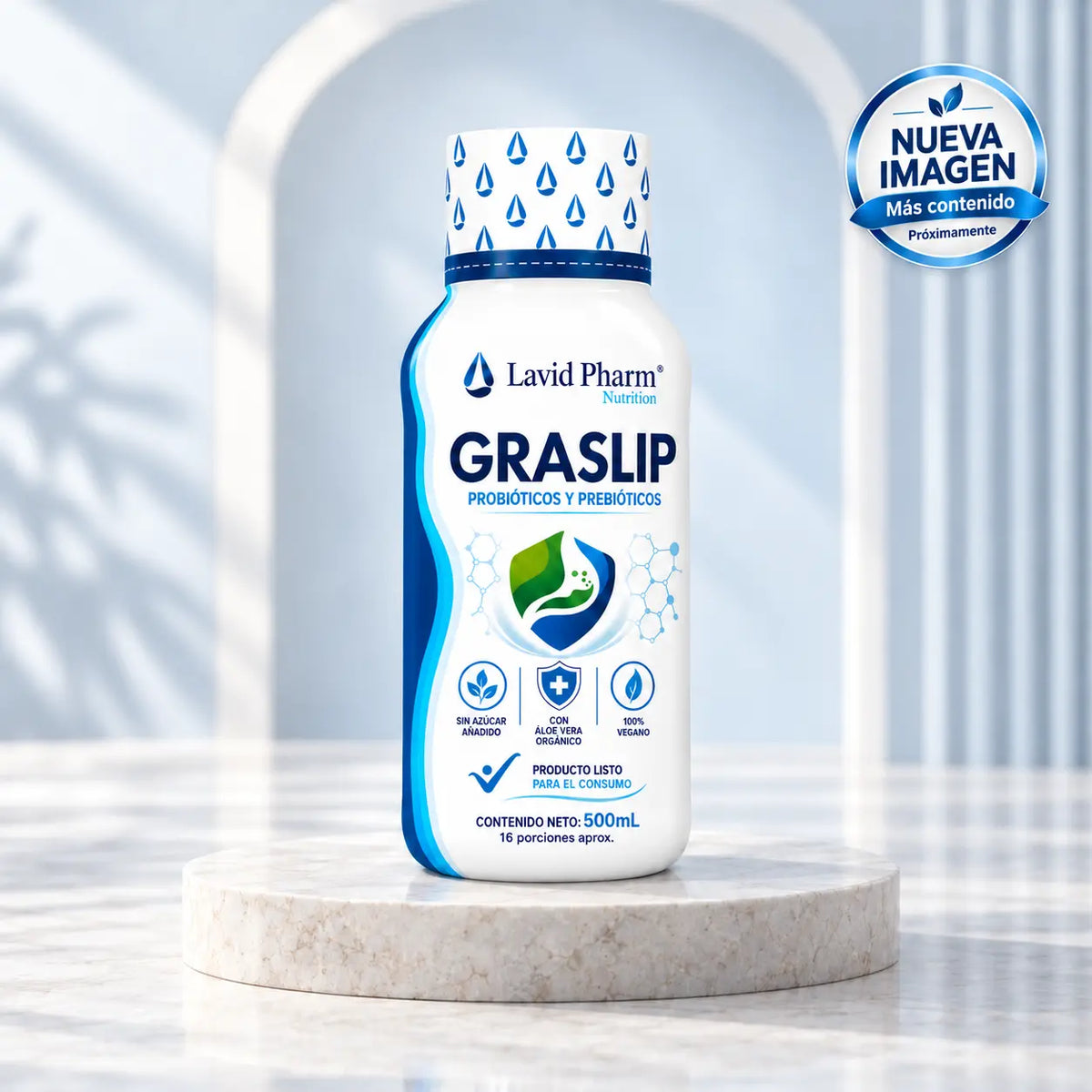 Graslip Lavid Pharm 500 mL bebida funcional con probióticos y prebióticos