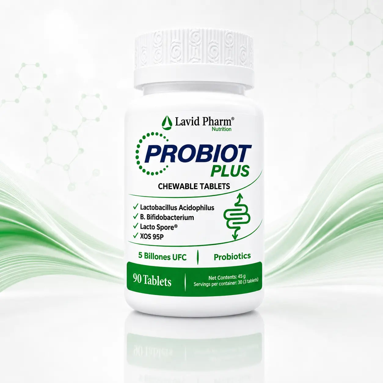 PROBIOT PLUS en tabletas masticables con probióticos y prebióticos – Lavid Pharm