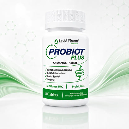 PROBIOT PLUS en tabletas masticables con probióticos y prebióticos – Lavid Pharm