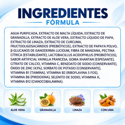 Graslip | Probióticos, Prebióticos, Fibra y Aloe Vera – 500 ml