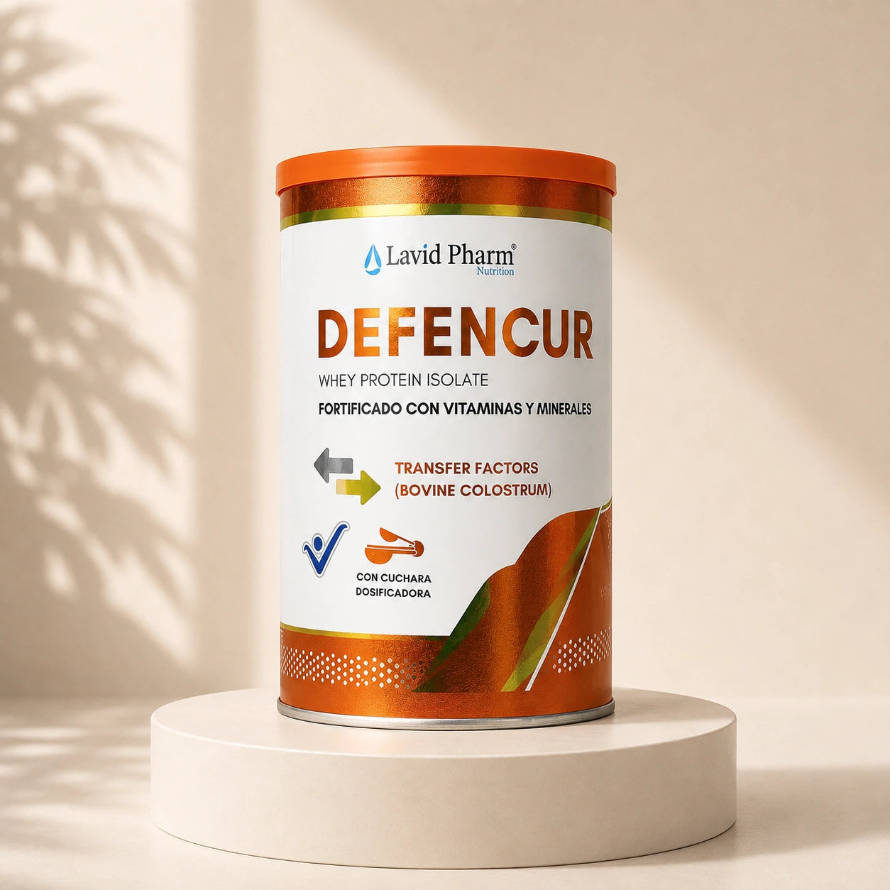 DEFENCUR® Lavid Pharm Nutrition proteína de suero de leche con calostro bovino, vitamina C, D3 y zinc