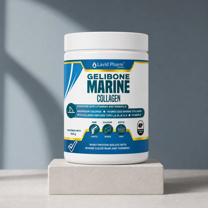 GELIBONE MARINE | Colágeno marino hidrolizado con cúrcuma y magnesio