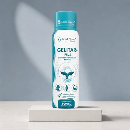 Gelitar+ Plus | Colágeno marino líquido con resveratrol
