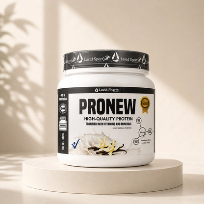 PRONEW® Lavid Pharm Nutrition proteína de suero de leche con aminoácidos, vitaminas y minerales